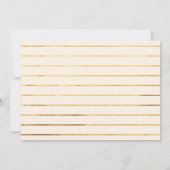 Faire-part modernes uniques | Champagne et Or (Dos)