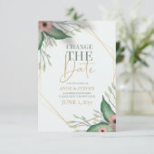 Faire-part Modification de l'annonce de report de date (Debout devant)