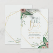 Faire-part Modification de l'annonce de report de date (Devant / Derrière)