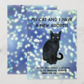 Faire-part Moi et mon chat avons déménagé Annonce (Devant / Derrière)