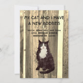 Faire-part Moi et mon chat avons déménagé Annonce (Devant)
