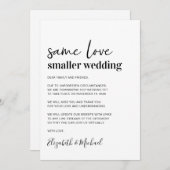 Faire-part Moins petit Mariage (Devant / Derrière)