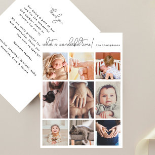 Faire-part Moment Merveilleux Naissance Bébé Multi Photo Simp