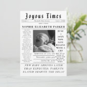 Faire-part Moments Joyeux de Naissance (Debout devant)