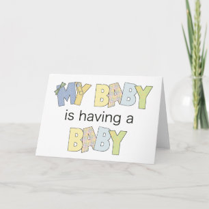 Faire-part Mon bébé a un bébé