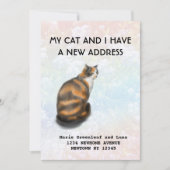 Faire-part Mon chat et moi avons fait une annonce (Devant)