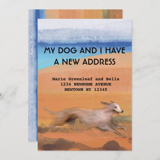 Faire-part Mon chien et moi avons fait une annonce (Devant / Derrière)