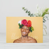 Faire-part Mon nom Script Grad Gradué deuxième photo (Debout devant)