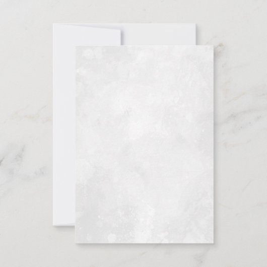 Faire-part Monogramme | Aquarelle Verdure Mariage RSVP (Dos)