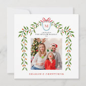 Faire-part Monogramme Citrus Garland (Devant)