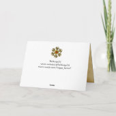 FAIRE-PART MONOGRAMME DE GRADUM DE PARCHEMENT DE CIRE ROUGE (Dos)