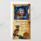 FAIRE-PART MONOGRAMME DE GRADUM DU PARCHEMENT DE LA BOULE BRO (Devant / Derrière)