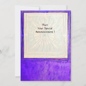 Faire-part MONOGRAMME DE L'ÉTOILE DU MATIN, bleu vif, jaune (Dos)