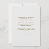 Faire-part Monogramme Gris clair naissance (Dos)