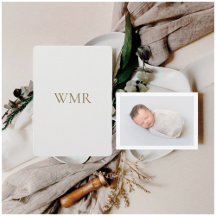 Monogramme Gris clair naissance