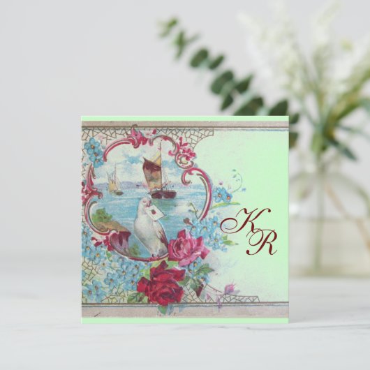 FAIRE-PART MONOGRAMME ROMANTİCA (Debout devant)