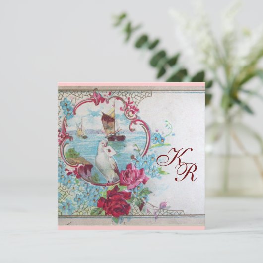 FAIRE-PART MONOGRAMME ROMANTİCA (Debout devant)