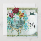 FAIRE-PART MONOGRAMME ROMANTİCA 3 (Devant)