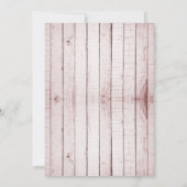 Faire-part Monogramme Rustique Rose Enregistrer La Date Annon (Dos)