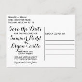 Faire-part Montage Enregistrer la date Carte postale (Dos)