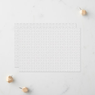 Faire-part Motif de carreaux géométriques gris clair