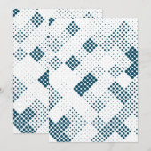 Faire-part Motif géométrique 24 (Devant / Derrière)