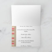 Faire-part Motif Paprika Stripes (Intérieur)