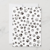 Faire-part Motif répété des pattes de chat (Devant)