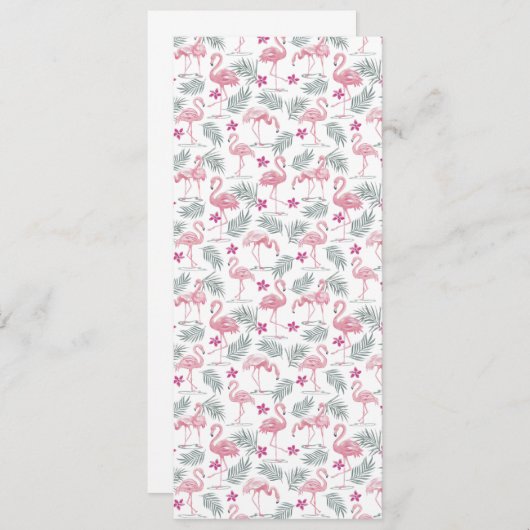 Faire-part Motif répété mignon des oiseaux de cygne (Devant / Derrière)