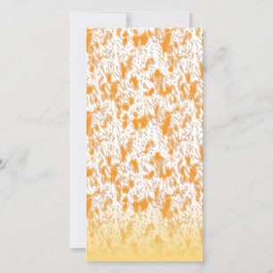 Faire-part Motif textile avec orange et gol vibrants