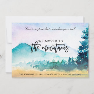 Faire-part Motivationnel dire que nous avons déménagé dans le