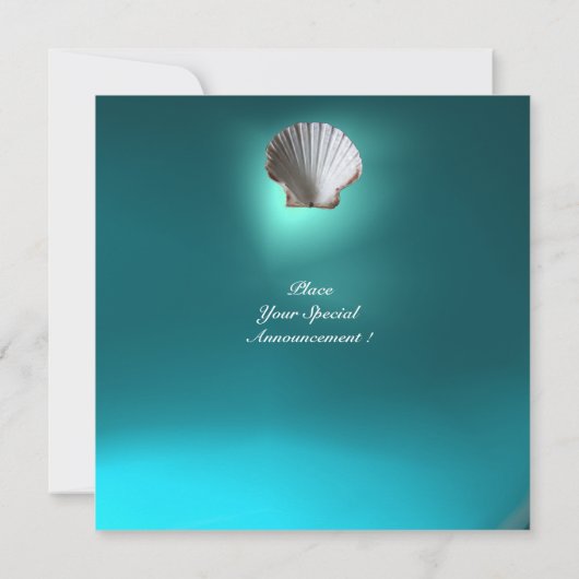 FAIRE-PART MOUETTE VOLANT AU-DESSUS DES VAGUES PLAGE MARIAGE (Dos)