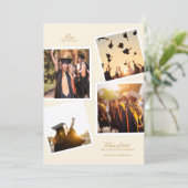 Faire-part multi 4 photo frame graduation high school (Debout devant)