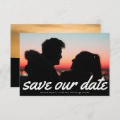 Faire-part multi-photo texte moderne (Devant / Derrière)