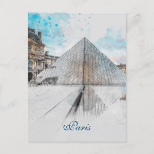 Faire-part Musée du Louvre Paris Carte postale – Voyage à l'a