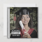 Faire-part Musique CD Coque Album Couverture rouge Graduation (Devant)