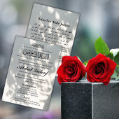 Faire-part musulmane de la mort Homme Janaza Prièr