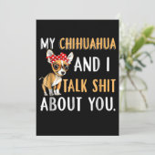 Faire-part My Chihuahua And I Talk About You Amoureux des chi (Debout devant)