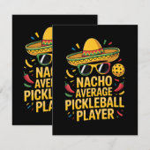 Faire-part Nacho Average Pickleball Player (Devant / Derrière)