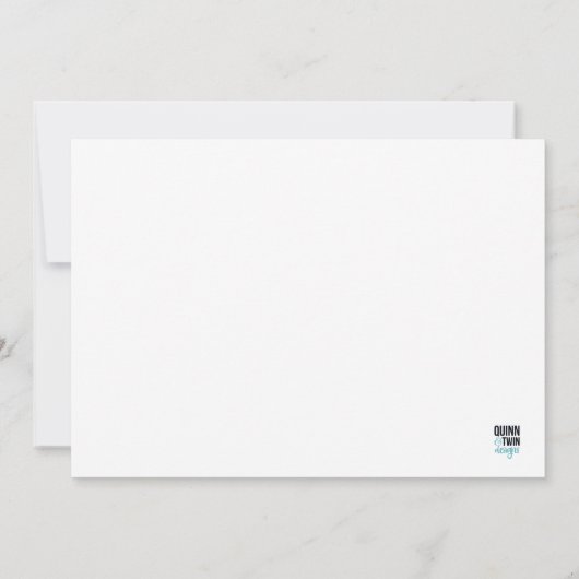 Faire-part Naissance de chien et de bébé (Dos)