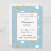 Faire-part Naissance du bébé pingouin (Dos)