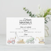 FAIRE-PART NAISSANCE DU TRANSPORT, ANNIVERSAIRE DE LA VOITURE (Debout devant)