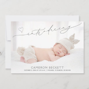 Faire-part Naissance d'un bébé multiphoto