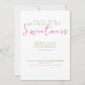 Faire-part Naissance d'une fille de nouveau-né moderne (Dos)