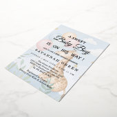 Faire-Part Naissance Garçon Girafe Aquarelle Paste (Rotation)