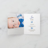 Faire-part naissance lapin photo Florals (Intérieur)