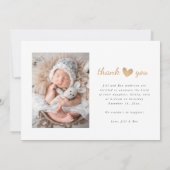 Faire-part Naissance moderne bébé multi photo (Dos)