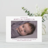 Faire-part Naissance simple de 2 photos (Debout devant)