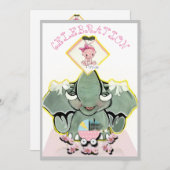 Faire-part Natosha, La naissance ou la grossesse d'une épelle (Devant / Derrière)