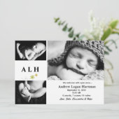 Faire-part Naturel - Annonce de naissance photo (Debout devant)